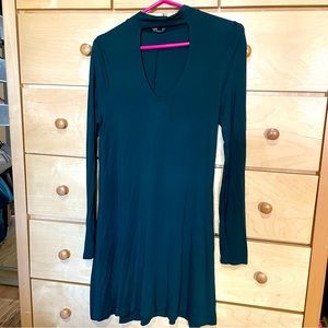 Awesome hunter green Express dress